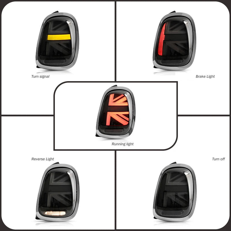 💎FANALI POSTERIORI ADATTI PER Mini Cooper F55 F56 F57 NERO 💎