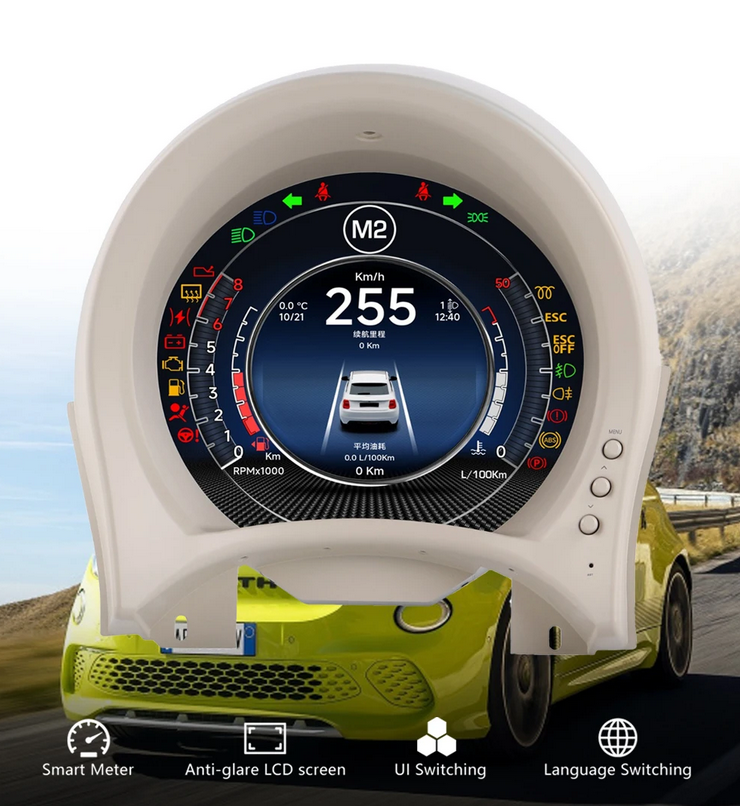 π VIRTUAL COCKPIT FIAT 500 2007-2024 π