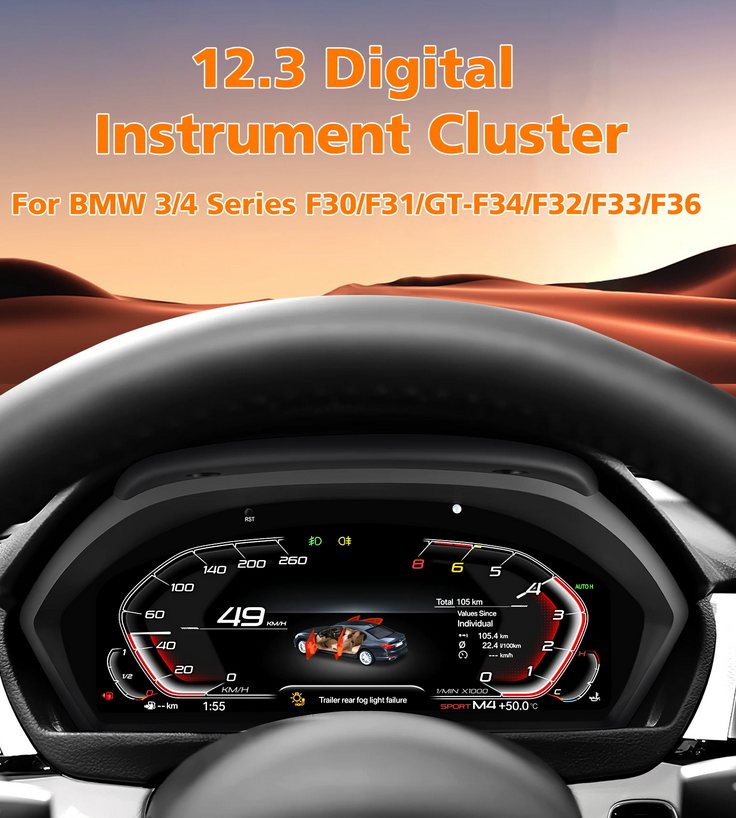 π Cocpit Strumento Quadro BMW 3/4 Series F30/F31 GT-F34 F32/F33/F36 13-20π