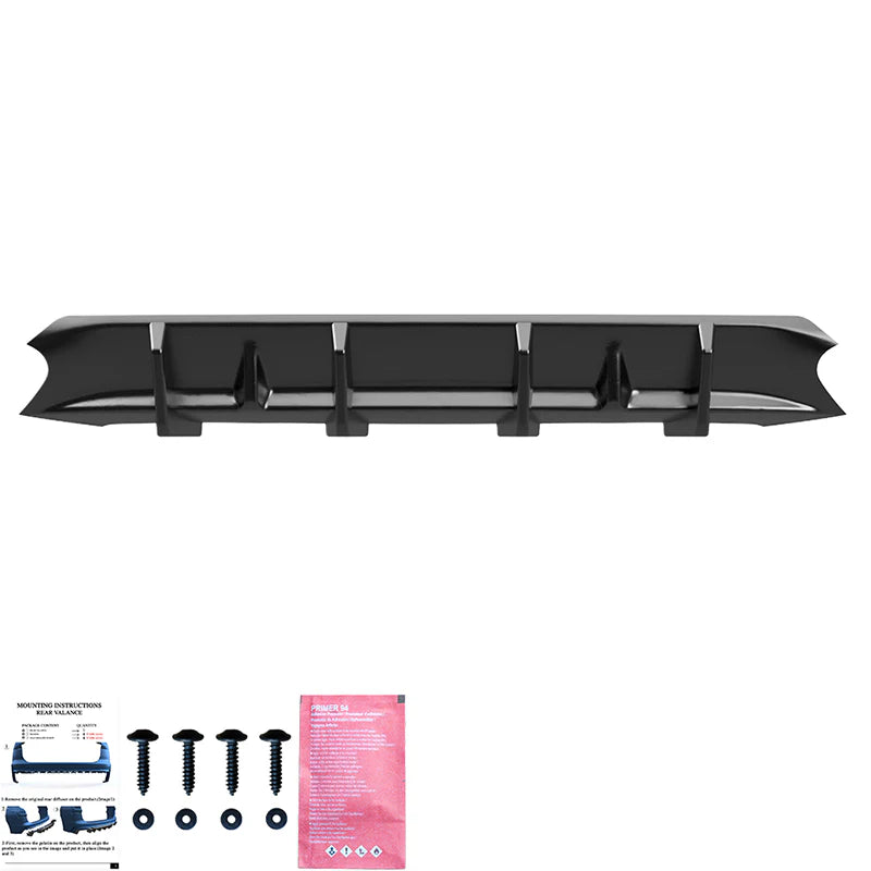 💫ART.9591 Diffusore Nero Lucido - AUDI A4 S-Line/S4 Facelift 2019-2024💫
