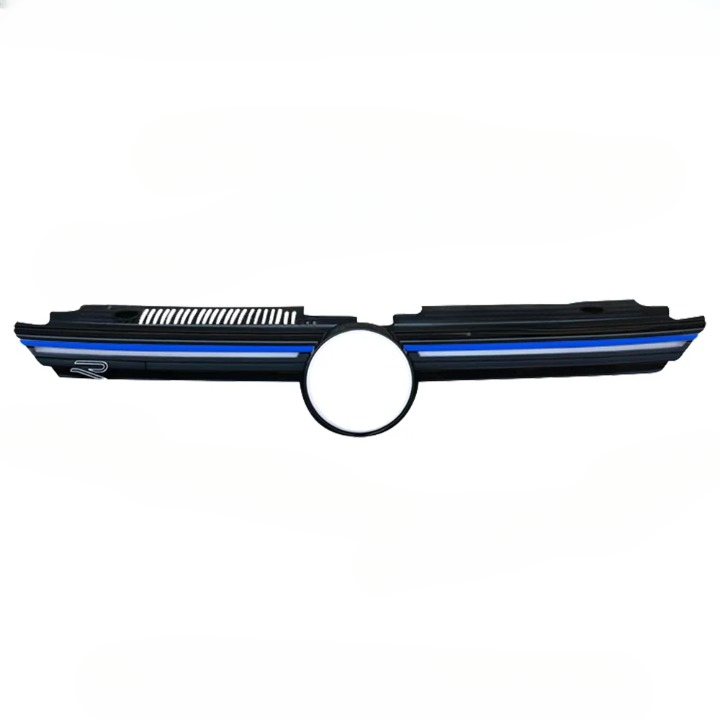 💫ART.8408 Griglia Anteriore con Striscia Luminosa Blue Line senza LED per VW Golf MK8 R Style💫