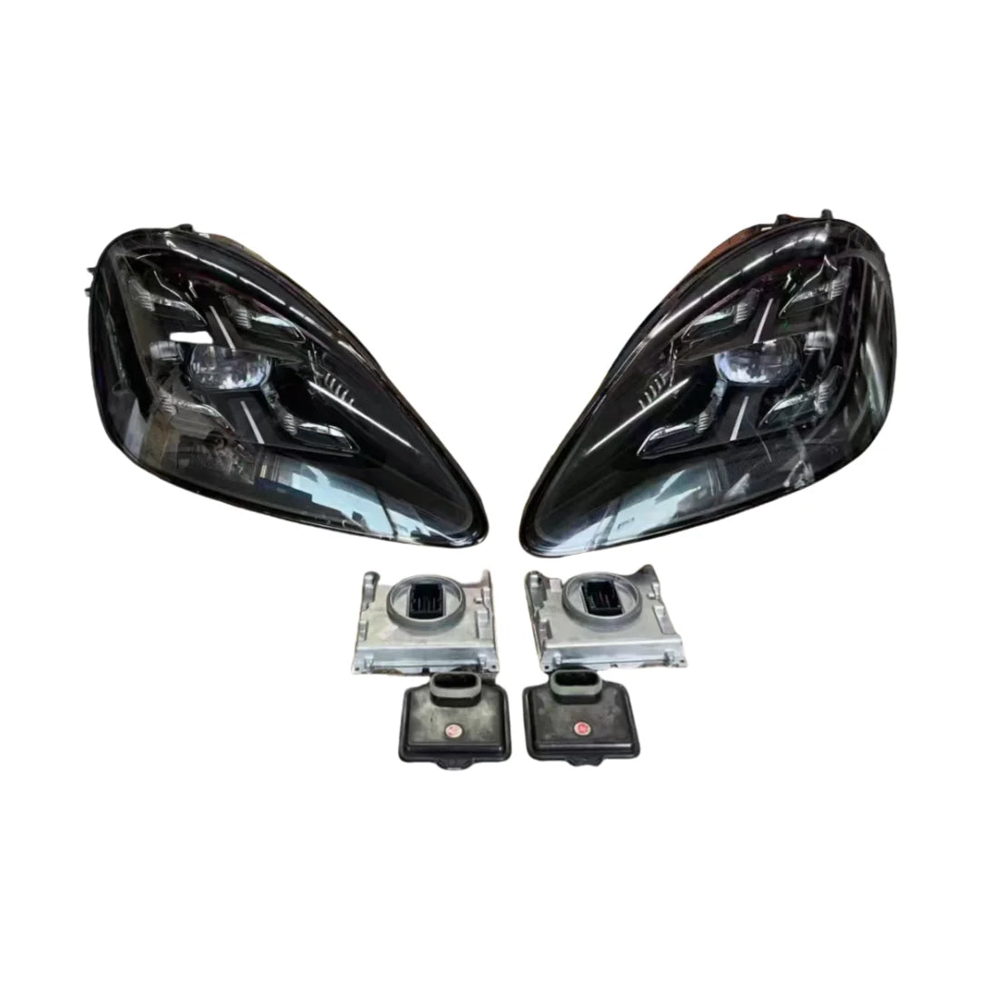 💫ART.4863 Fari Anteriori Linea Argento Fumé per Porsche Cayenne 9Y0 2019-2023💫