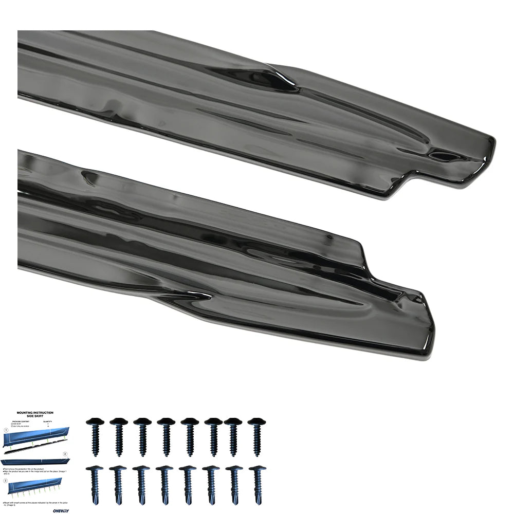 💫ART.2227 SOTTO MINIGONNE A3 8Y S3 2020-2024 (Sedan/Sportback) NERO LUCIDO💫