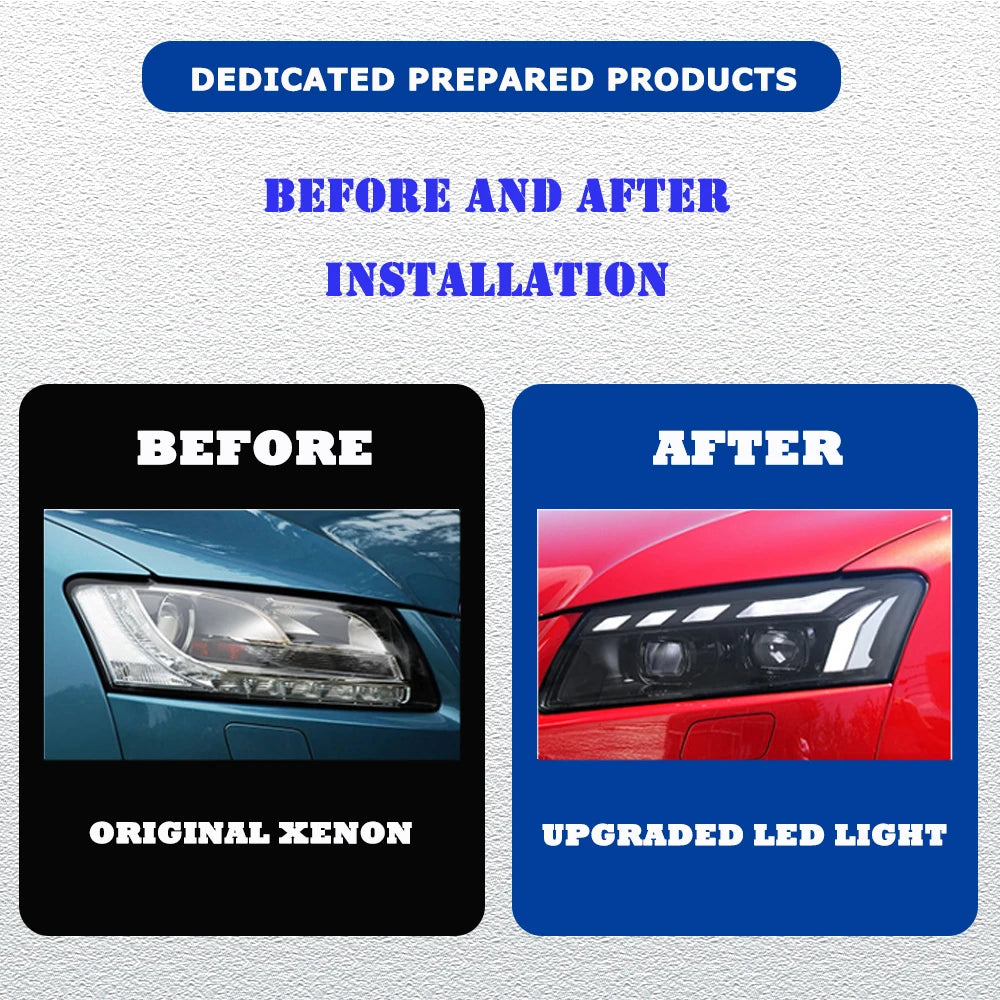 Fari Per Audi A5 RS5 S5 2008-2012 nuovo stile LED 2025 - xenon
