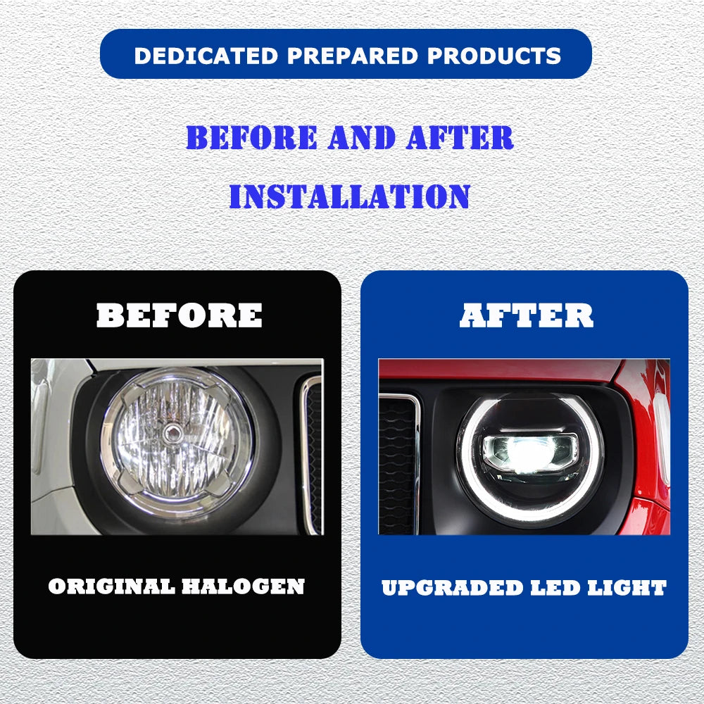 💫ART.3864 Fari anteriori per Jeep Renegade 2016-2023💫