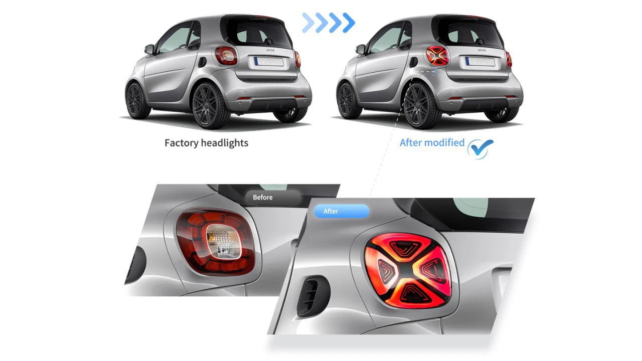 💫ART.3849 Fari Posteriori (2) Smart 453 Fortwo Forfour 2014-2019💫