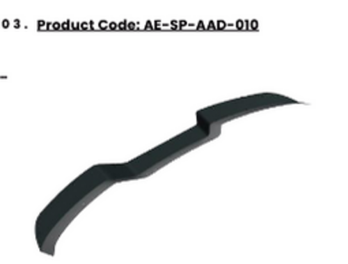 💫ART.2336 SPOILER RS3 8V SPORTBACK 2015 - 2016💫