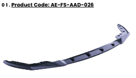 💫ART.2347 FS-AAD-026 Splitter Bmw 3 Series M-Pack G20 21 2028-2022💫