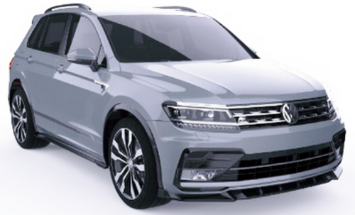 💫ART.2422 SPLITTER VOLKSWAGEN TIGUAN MK2 R-LINE 2015-2020💫