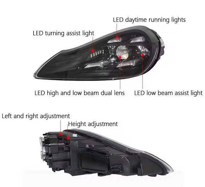 💫ART.4859 Fari Anteriori LED Dinamici per Porsche Cayenne 2007-2010💫