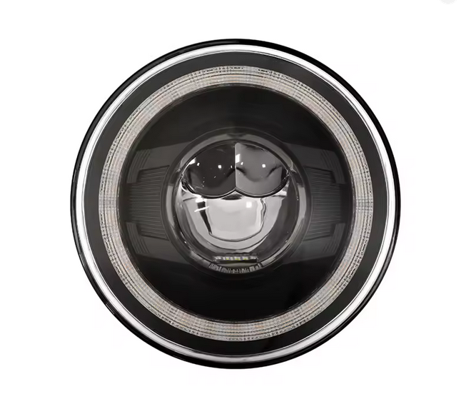 💫ART.4873 Fari Anteriori Rotondi LED per Jeep Wrangler / Lada Niva 4X4 💫