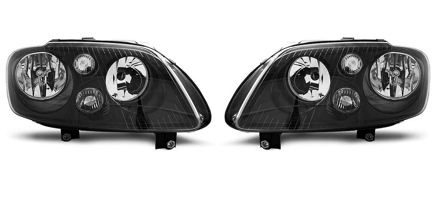 💫ART.6324 FARI ANTERIORI per VW TOURAN / CADDY 2003-2006 NERI💫