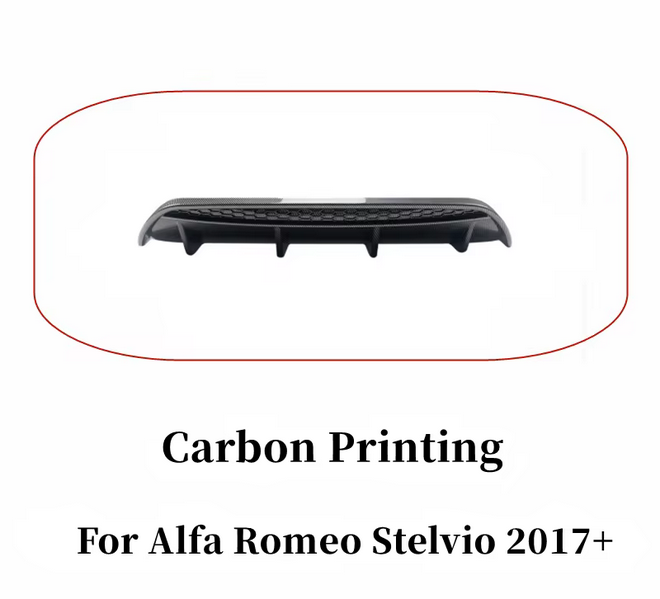 💫ART.8153 Diffusore Posteriore In Carbonio per Alfa Romeo Stelvio 2017+💫