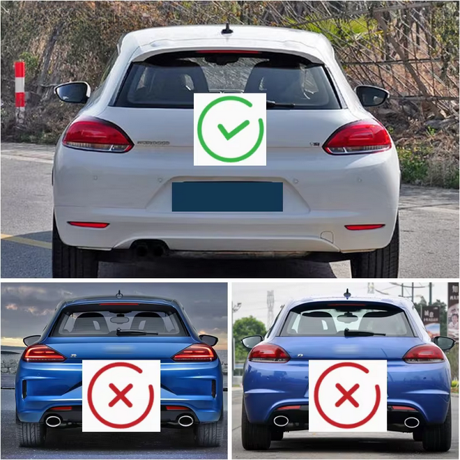 💫ART.8287 Spoiler Posteriore (blu) per VW Scirocco Standard 2009-2014💫