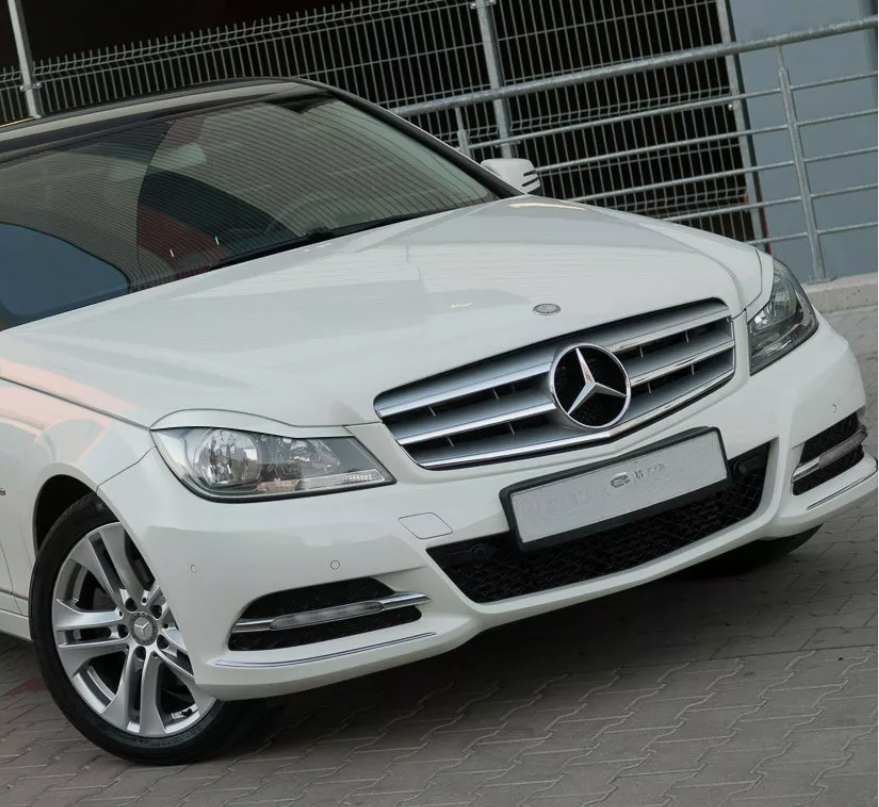 Sopracciglia per MERCEDES Classe C W204 2011-2014 palpebre fari palpebre ABS P