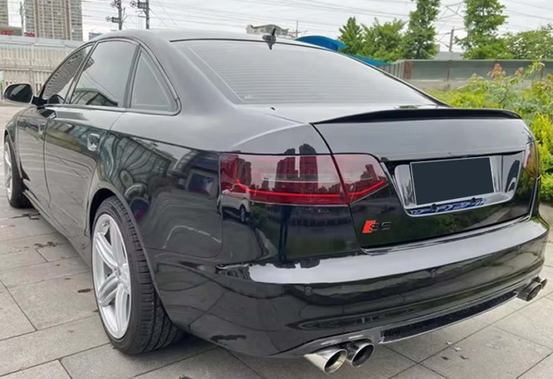 💫ART.3015 Spoiler S6 V2 Style Trunk adatto per Audi A6 C6 2005+💫