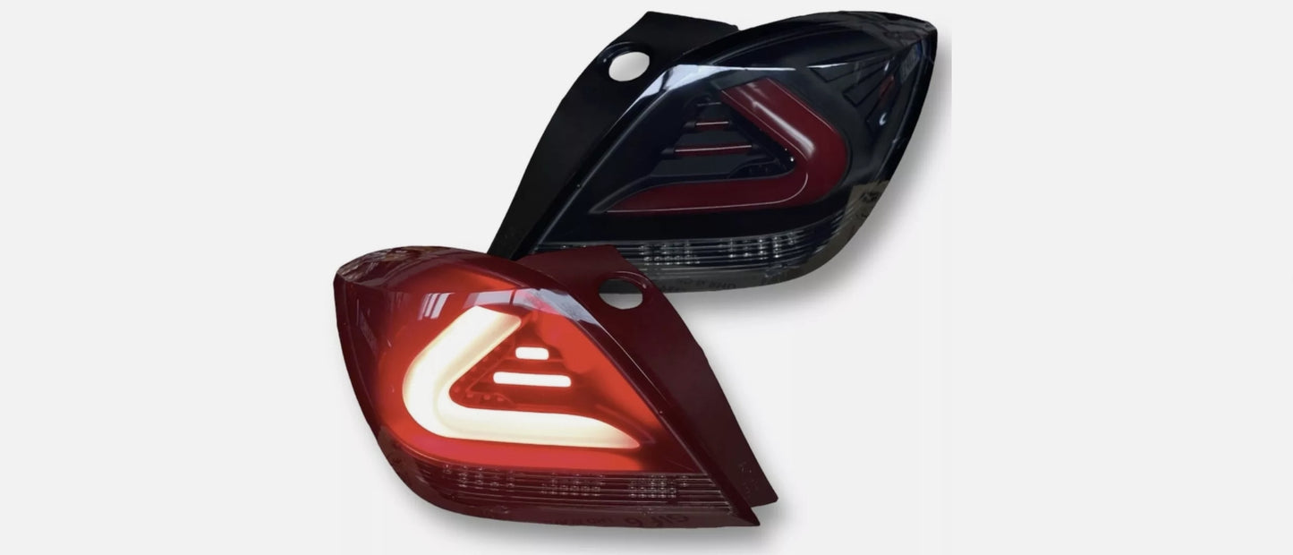 PER OPEL ASTRA H GTC FANALI POSTERIORI LED BLACK SMOKE