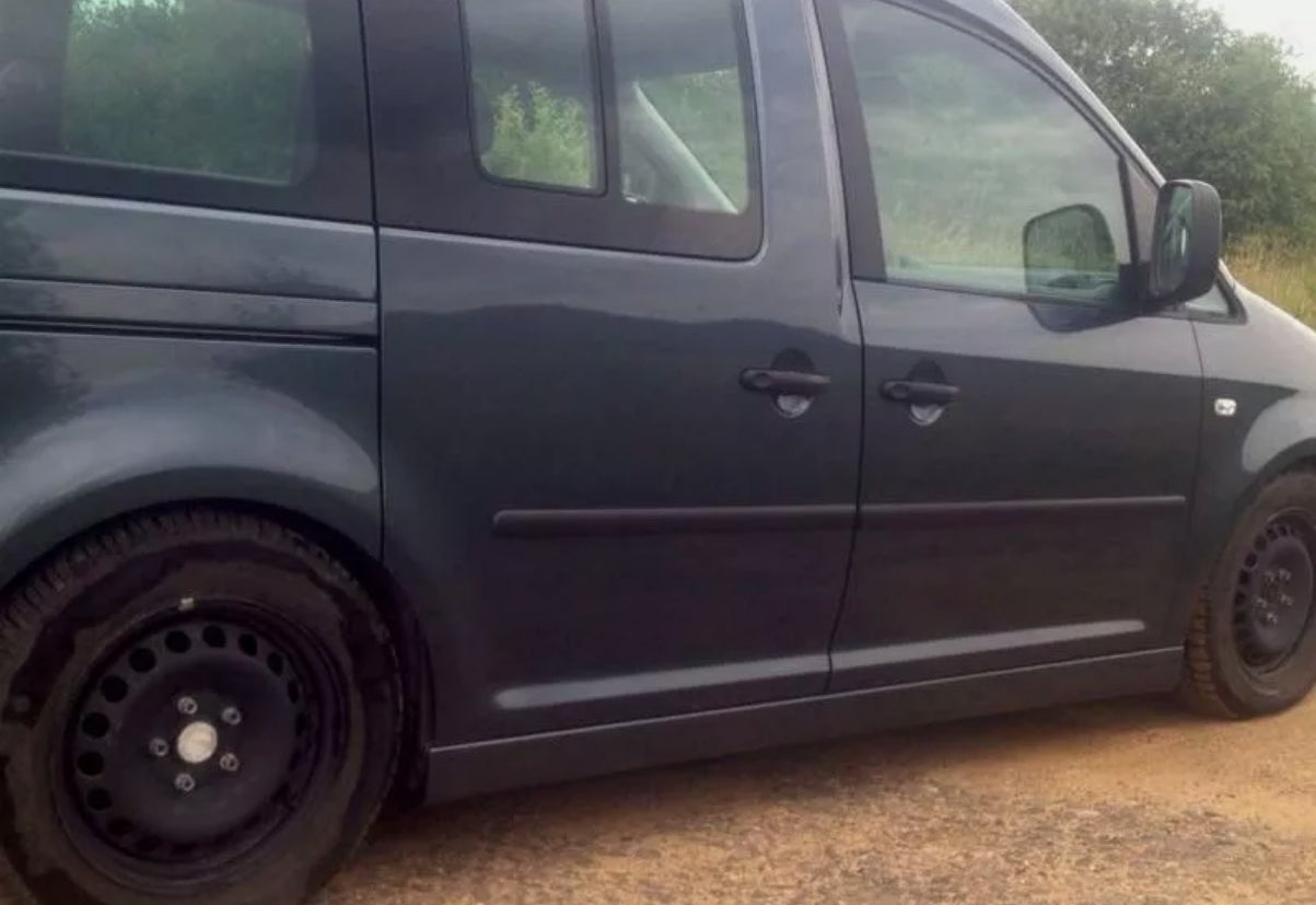 Spoiler Minigonne Laterali per VW CADDY 2K 03-15 ABS Plastica " R32 " - guardi