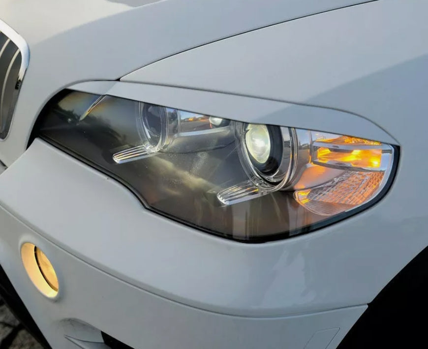 Sopracciglia per BMW X5 E70 2007-2013 ABS Plastica palpebre fari