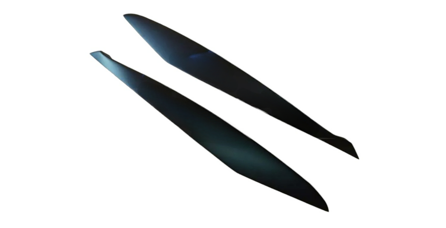 Sopracciglia per OPEL AGILA B 2008-2014 ABS Plastica palpebre fari