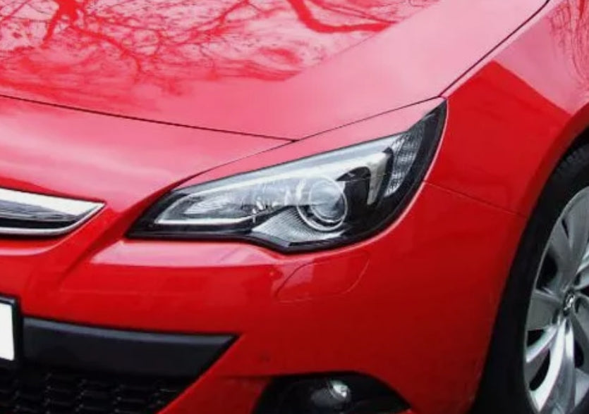 Sopracciglia per OPEL ASTRA J GTC / CASCADA ABS Plastica palpebre fari