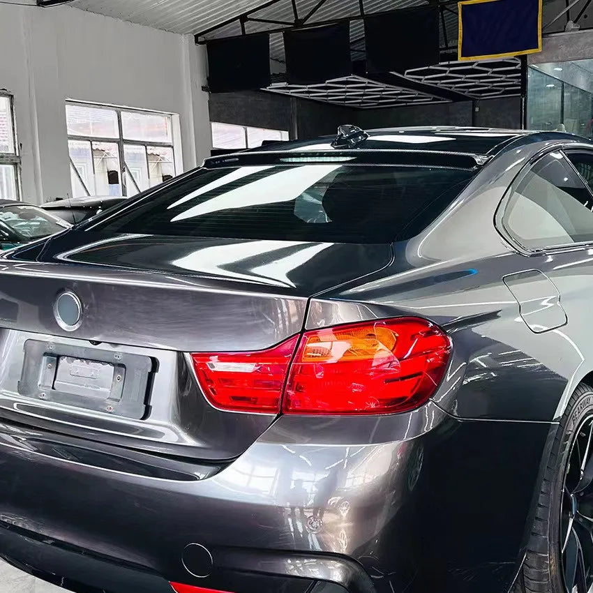 💫ART.8457 Spoiler sul Tetto per 2014-2020 BMW Serie 4 F32 Nero Lucido💫
