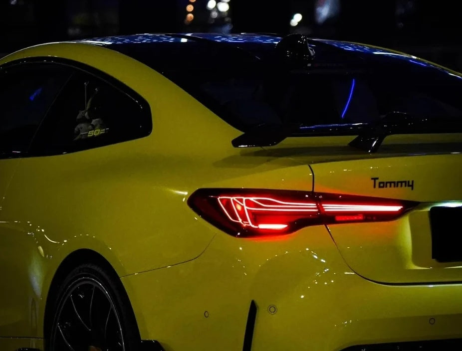 💎FARI POSTERIORI ADATTI PER BMW serie 4 2020-2023 G22 G23 G26 G82 M4 ROSSO💎