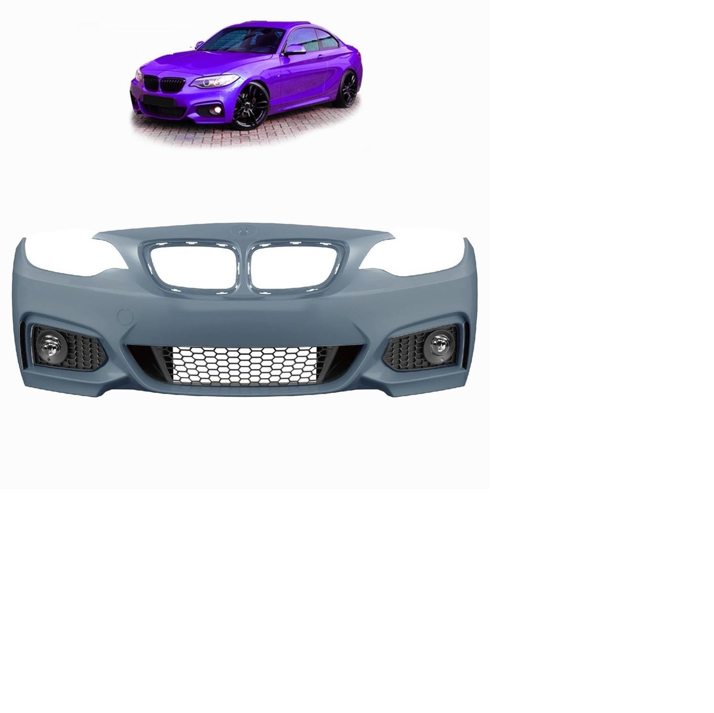👉Paraurti anteriore M-Tech adatto per BMW Serie 2 F22 F23 Coupé Cabrio 13-21👈