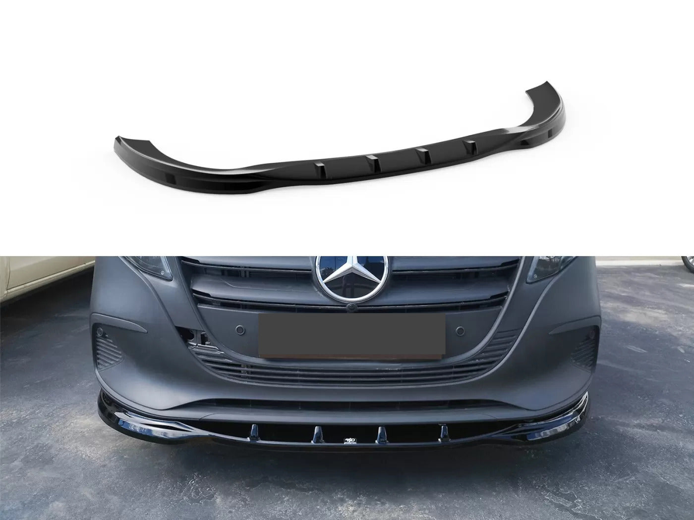 Splitter anteriore Mercedes Vito W447 Facelift (2024-) NERO LUCIDO