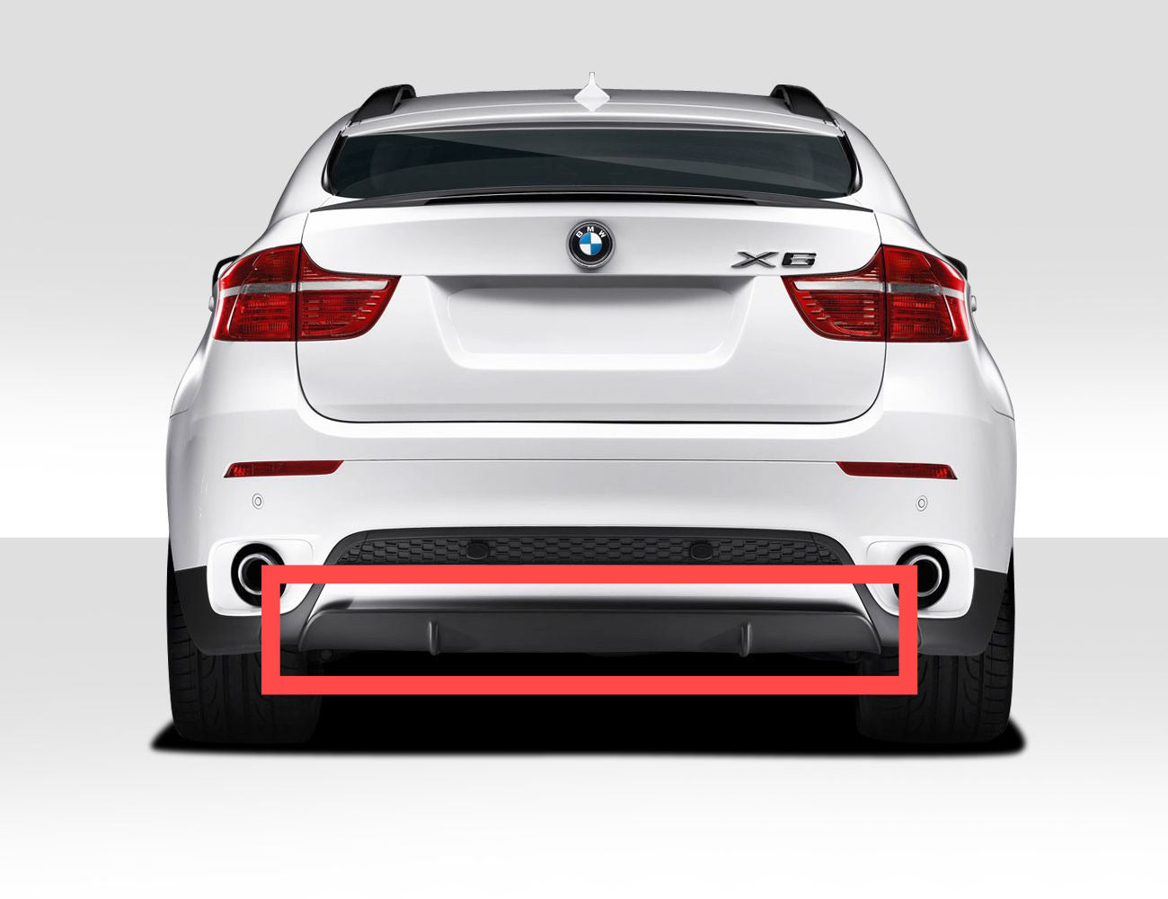 ❤️Diffusore Posteriore Compatibile con BMW X6 E71 (2008–2014) – Look Sportivo❤️