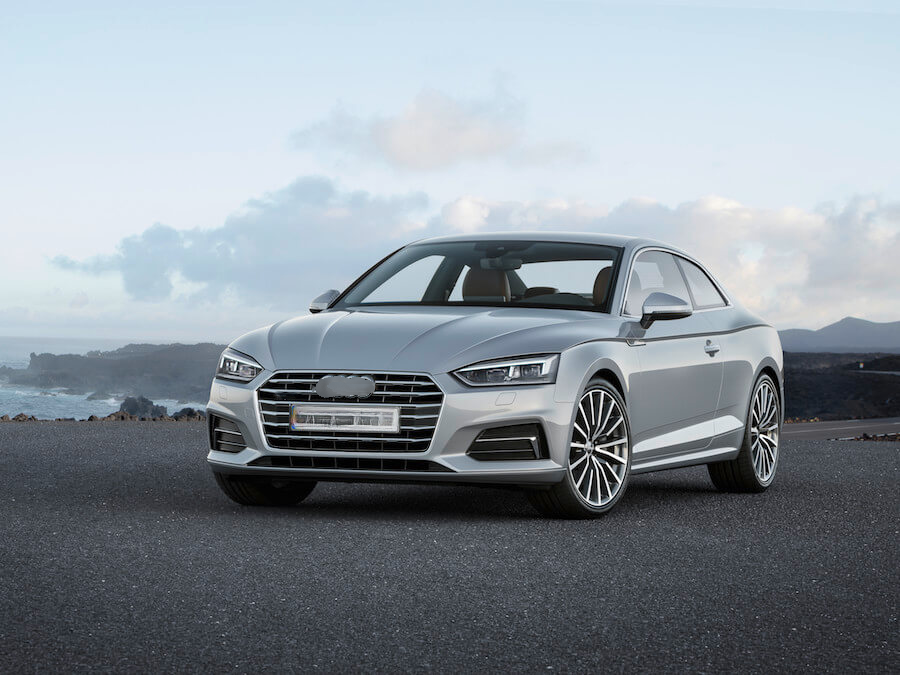 ⭐1944 GRIGLIA PER AUDI S5 A5 F5 2015-2019 LOOK S5 NERA PROFILI CROMATI⭐