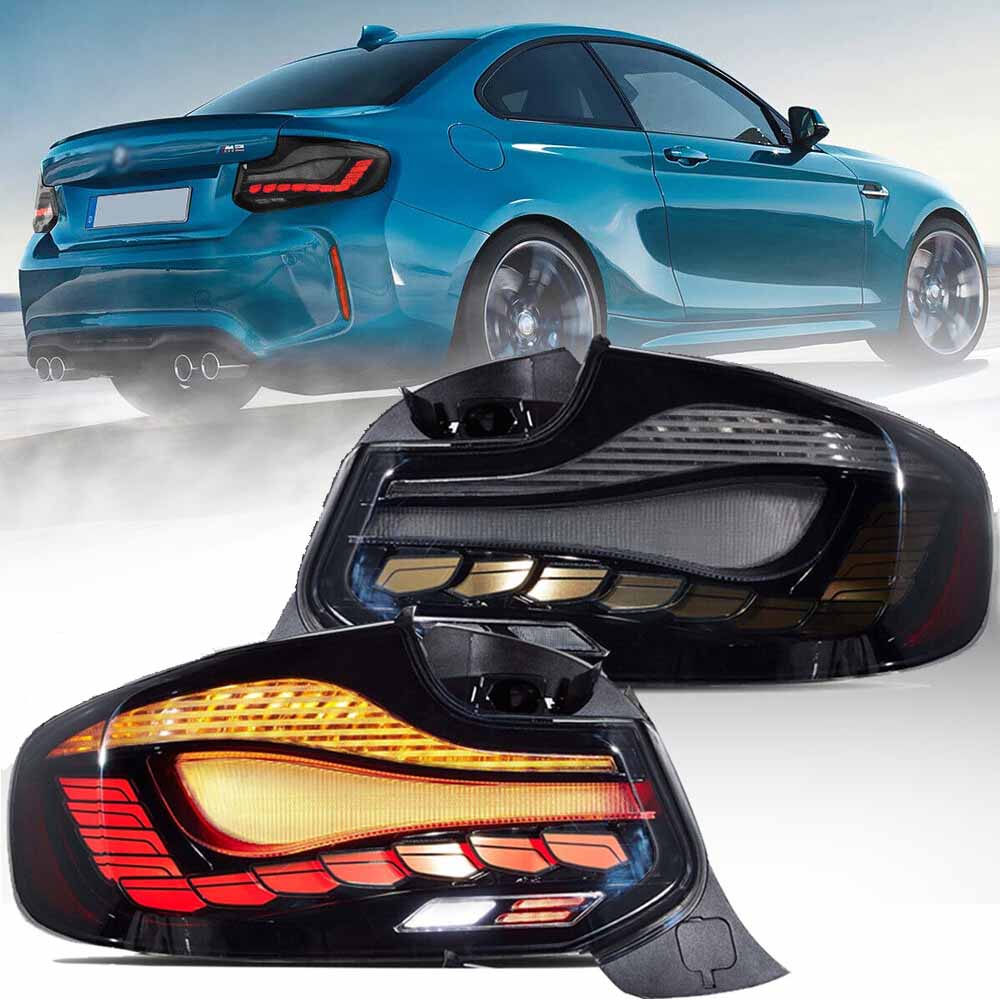 Fanali posteriori OLED per BMW Serie 2 M2 F87 2014-2021 1a generazione con animazione dinamica