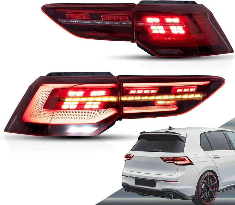 Luci posteriori a LED per Volkswagen Golf Mk8 2022-2024 (Europa 2020-2024)