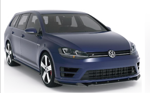 ART.2406 SPLITTER VOLKSWAGEN GOLF MK7 R 2013-2016