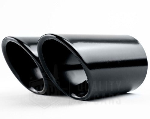 AUDI A3 A4 A5 A6 BLACK MUFFLERS 74/76mm