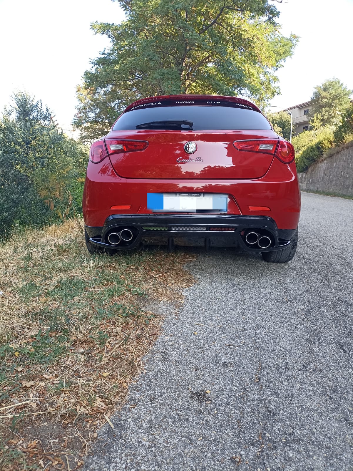 DIFFUSORE POSTERIORE ADATTO PER ALFA ROMEO GIULIETTA NERO LUCIDO (PROMO)