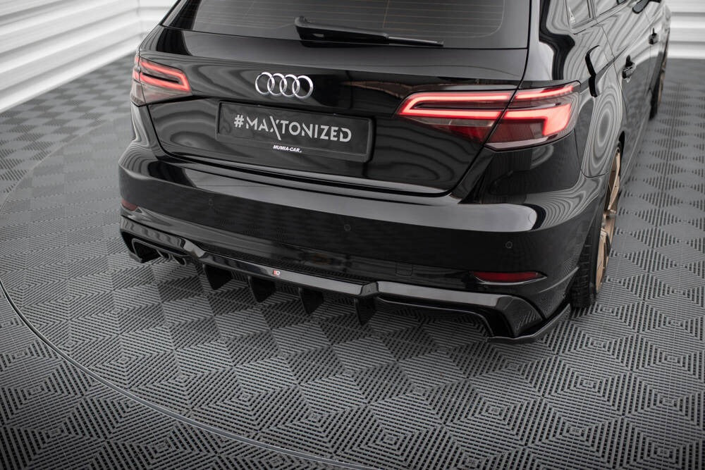RS3 look diffuser suitable for a3 8v 2017+ sline bumper