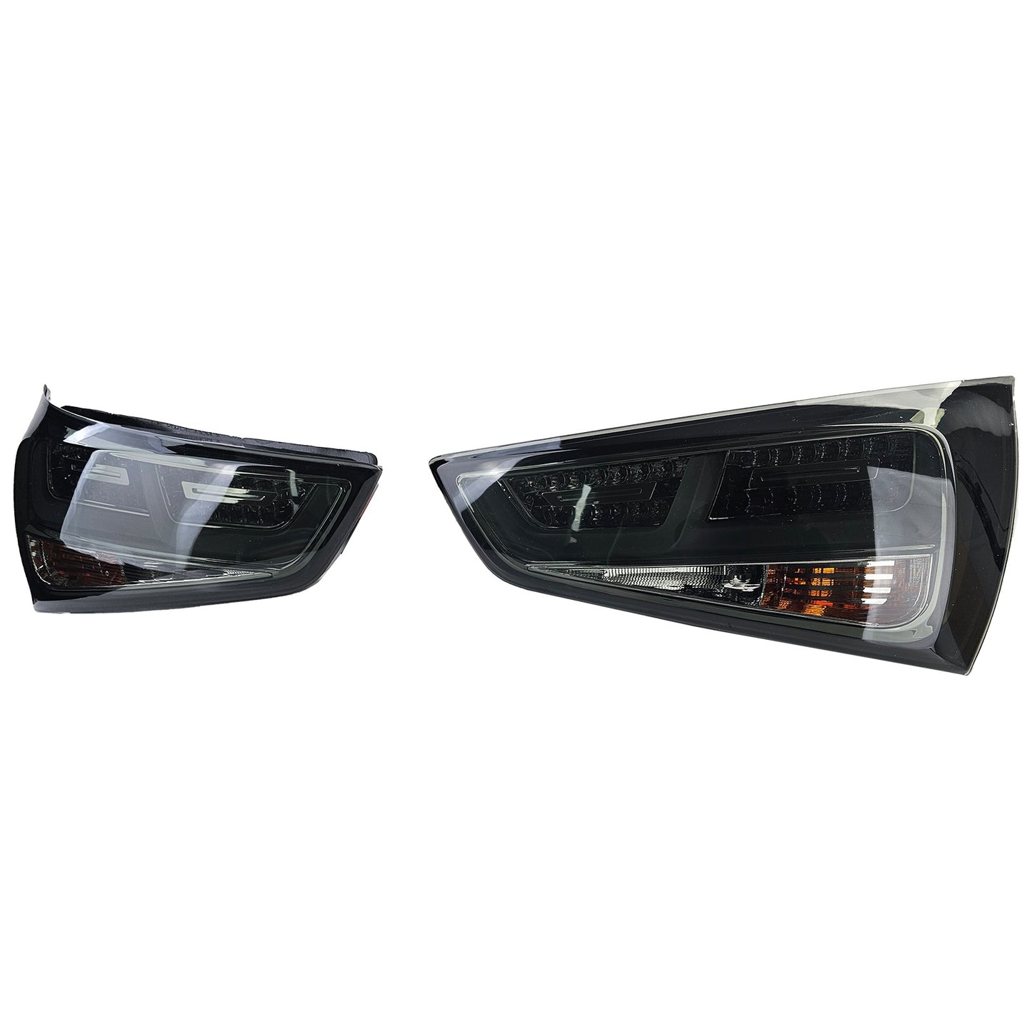 COPPIA FARI POSTERIORI LED 3D FANALI SMOKE NERI PER AUDI A1 2010 AL 2014