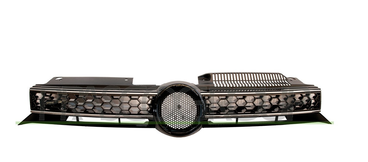 GRIGLIA RADIATORE NERA/CROMATA - MOD. GTD VOLKSWAGEN - GOLF VI GTI/GTD - MOD. 09/09 - 12/12