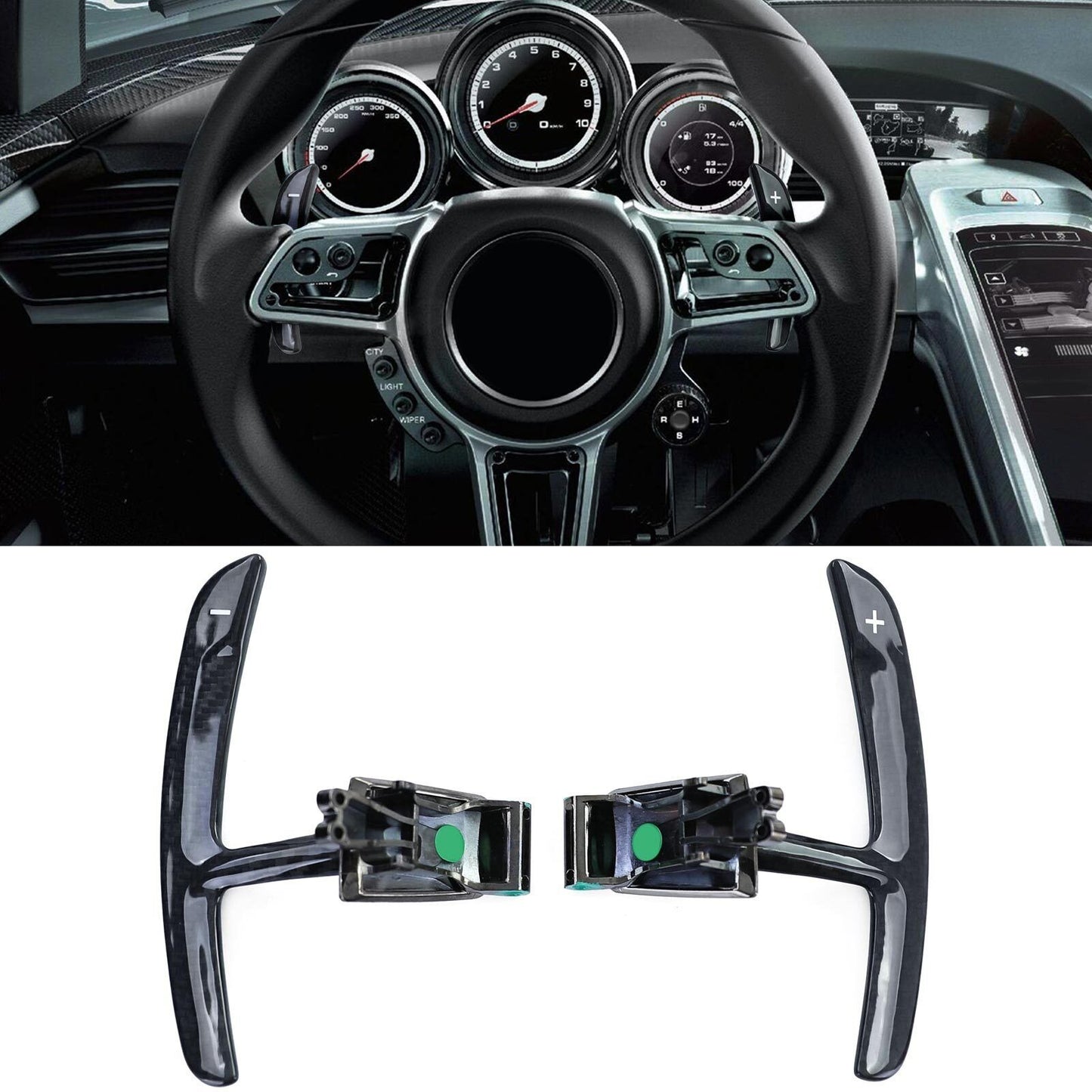 Leve del cambio in vero carbonio da sostituire con Porsche Cayenne 92A Macan 95B da 14