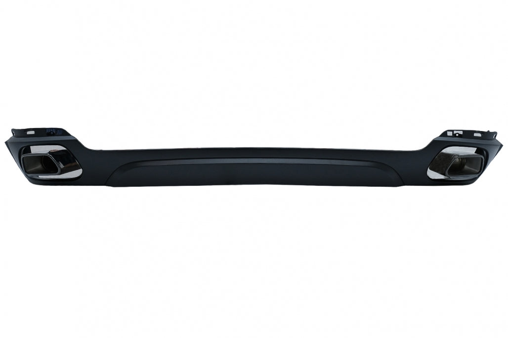 Diffusore mantovana per paraurti posteriore con terminali di scarico quadrati adatto per BMW X5 F15 (2013-2018) Design M-Tech V8 per paraurti posteriore standard edizione grigio scuro