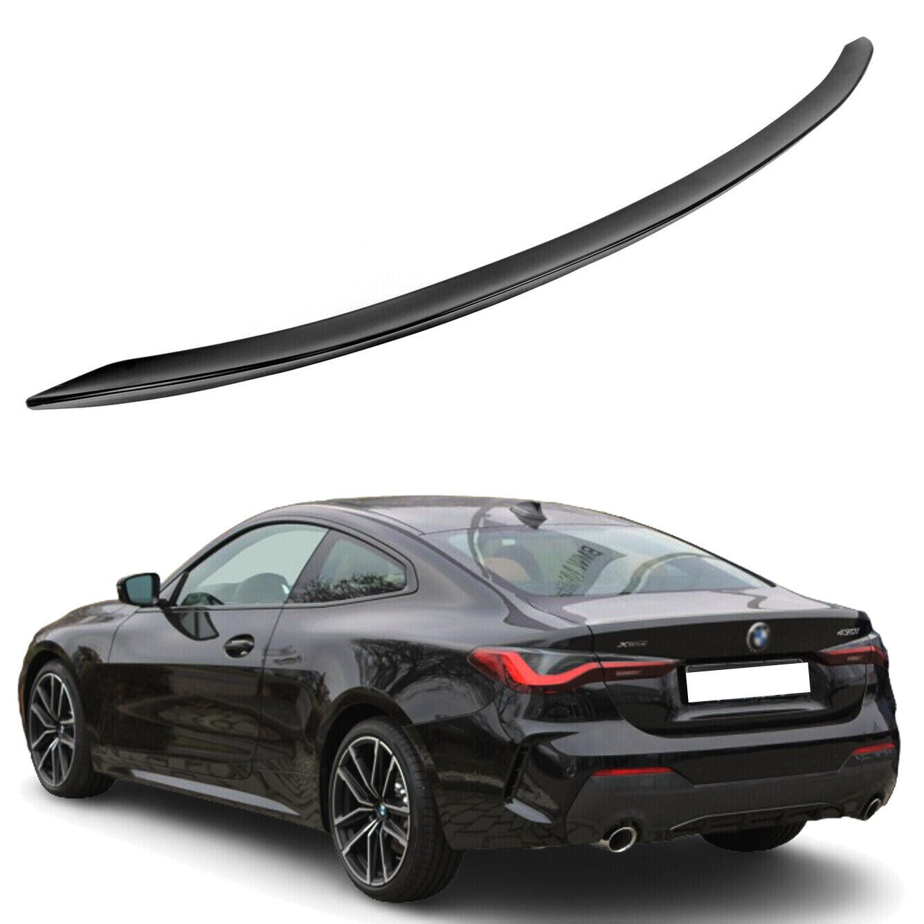 SPOILER SUITABLE FOR 4 SERIES G22 2020+ LOOK PSM M4 GLOSS BLACK