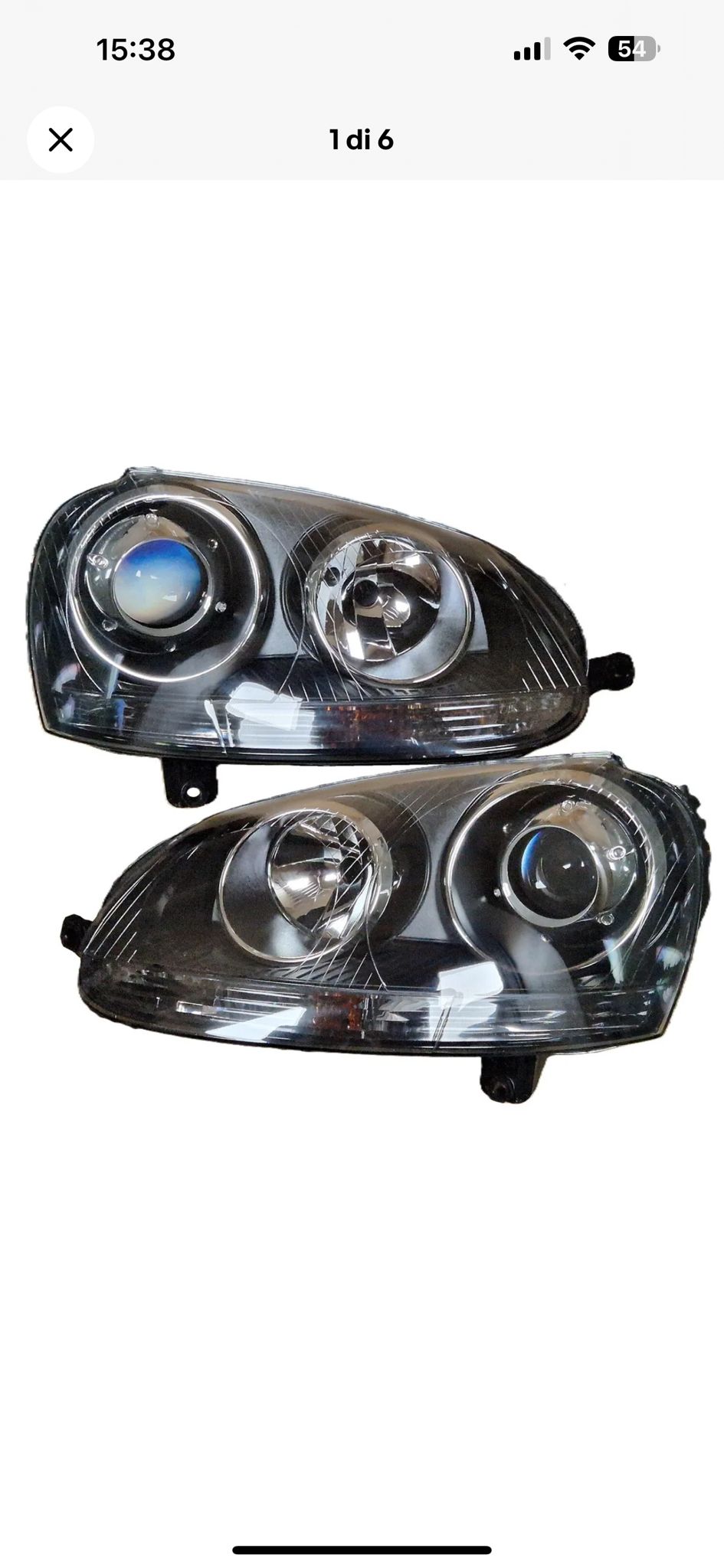 HEADLIGHTS LOOK GTI VW GOLF 5 2003-2008 HEADLIGHTS.- BLACK