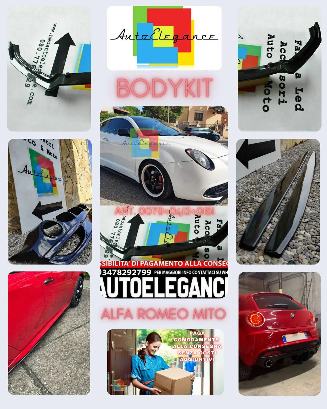 BODYKIT ADATTO PER ALFA ROMEO MITO 2008-2018 LOOK SPORTIVO