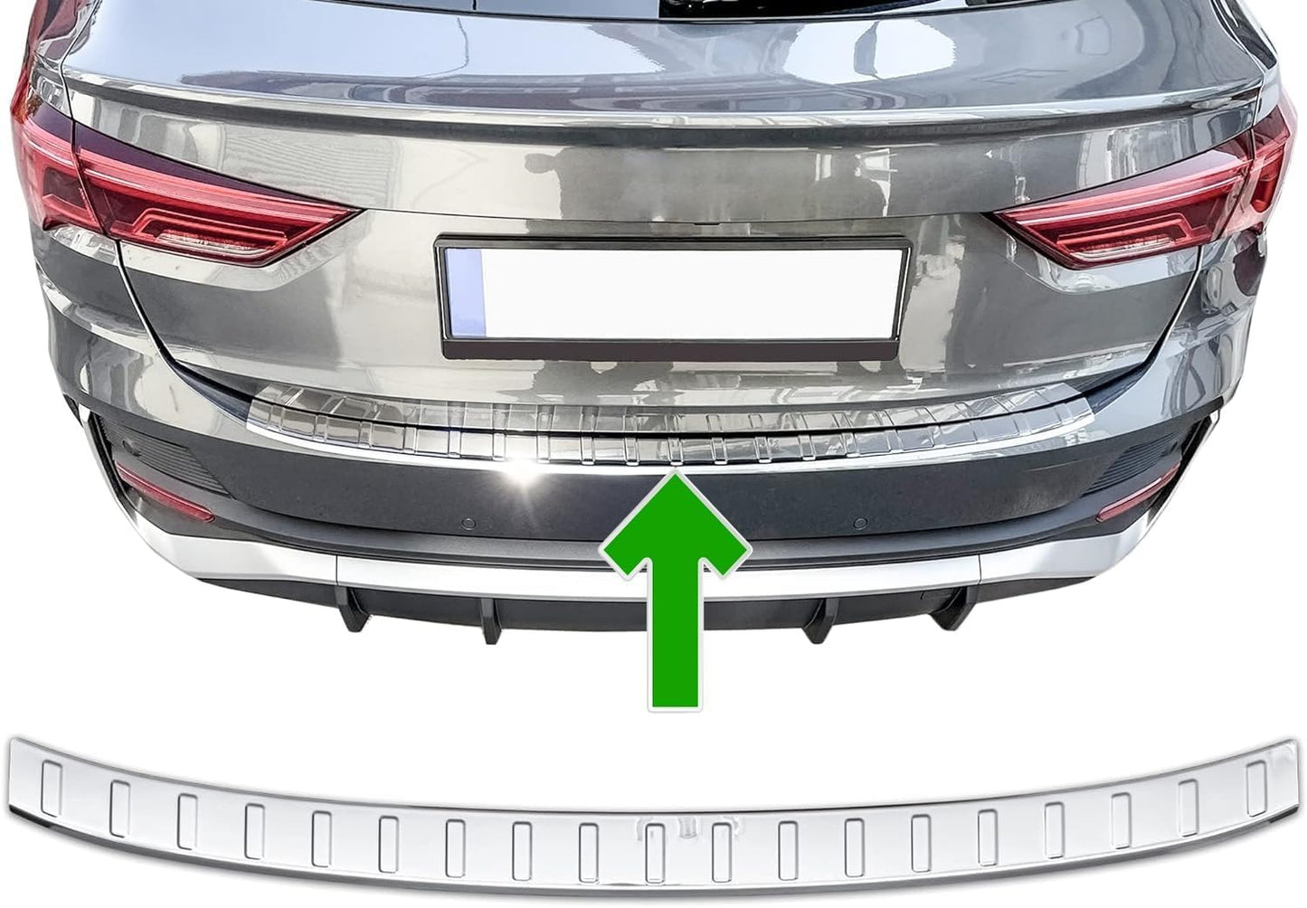 Audi Q3 SPORTBACK | F3 | From 2019+ Stainless steel chrome boot edge protection