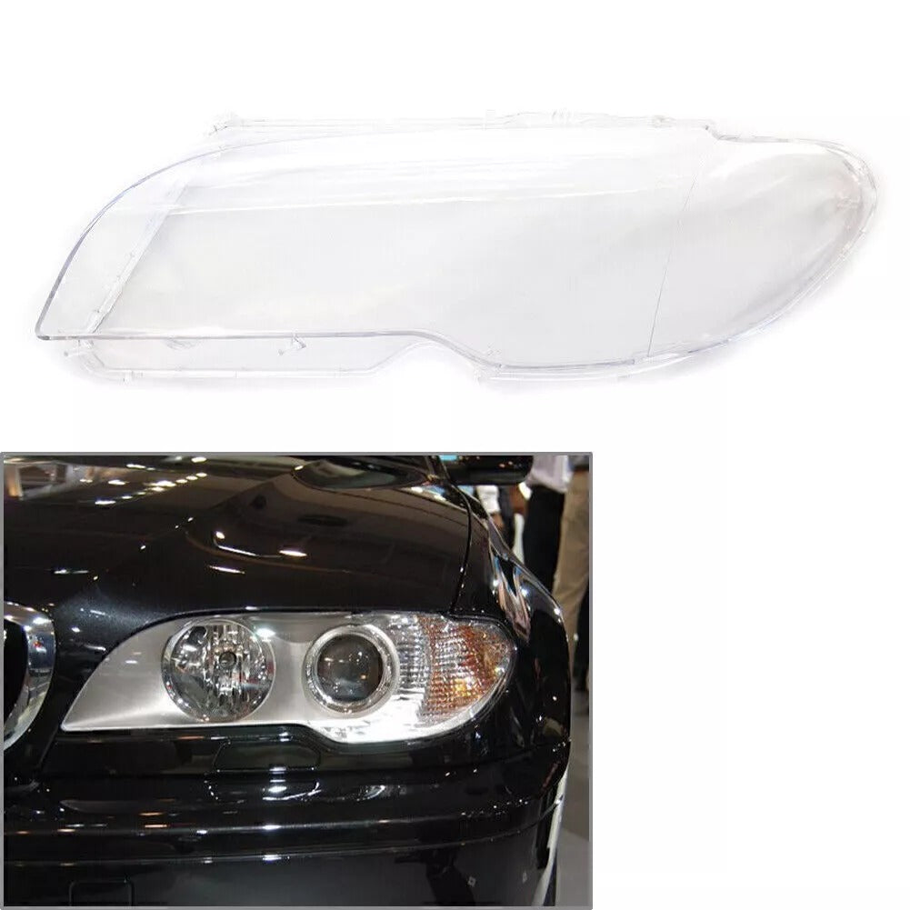 PAIR Car Headlight Cover for BMW E46 2DR Coupe 325ci 330ci 2003-06