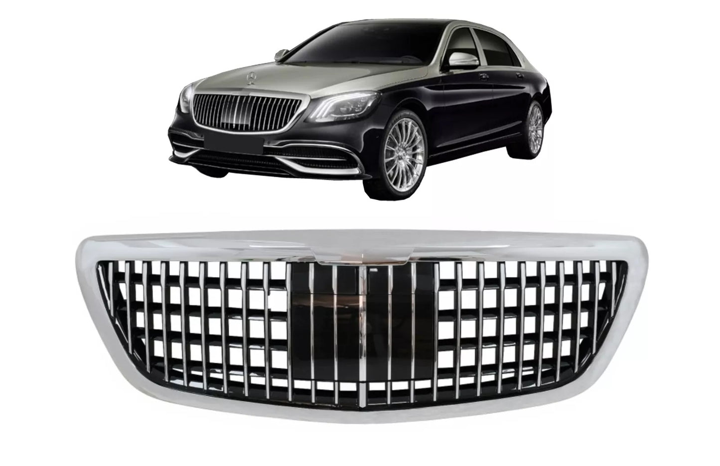 GRILLE SUITABLE FOR MERCEDES W222 MAYBACH LOOK