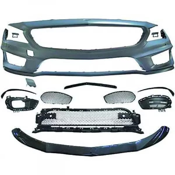 Paraurti anteriore AMG CLA 13-16 per sensori per lavafari con griglie spoiler