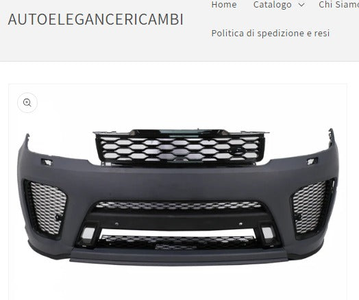 PARAURTI ANTERIORE ADATTO PER Range Rover Sport L494 13-17 Conversione al design SVR 2019✨