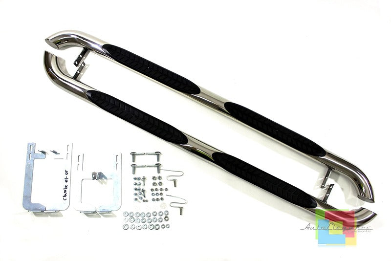 JEEP GRAND CHEROKEE II 1999-2004 PEDANE LATERALI TUBOLARI SOTTO PORTA ACCIAIO INOX PVC